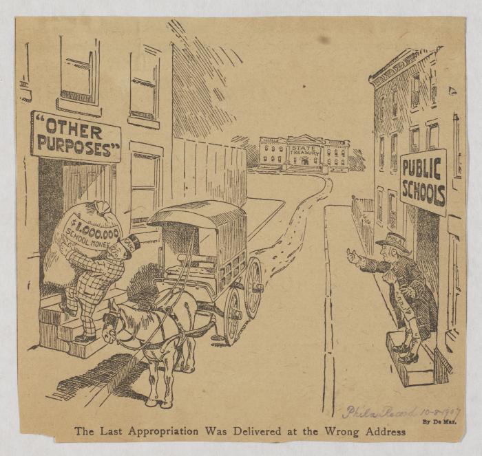 John L. DeMar, "The Last Appropriation Was Delivered at the Wrong Address," Philadelphia Record, October 8, 1907