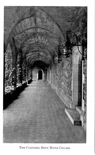 The Cloisters at Bryn Mawr College, circa 1929
