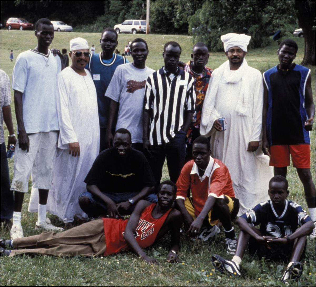 North and South Sudanese at a Sudanese Society picnic, Fairmount Park