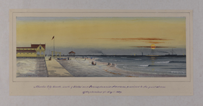 Atlantic City Beach, August 4, 1889