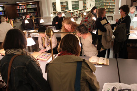 Guests had the rare opportunity to see parts of HSP's fabric collection.